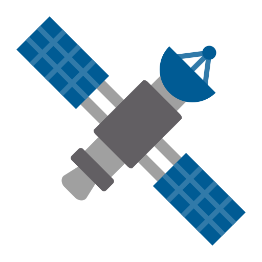宇宙衛星 Generic color fill icon