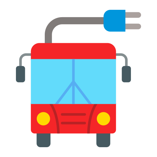 전기 버스 Generic color fill icon