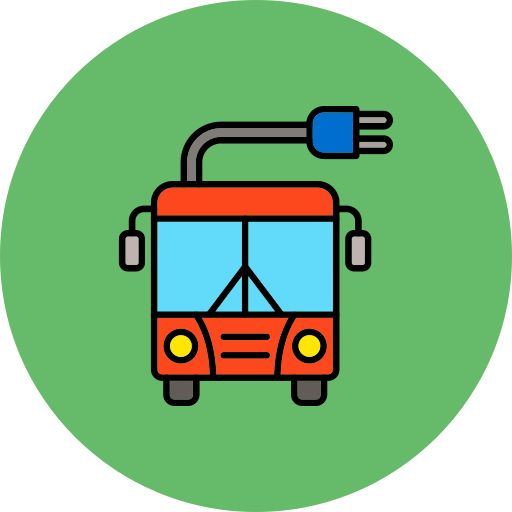 autobus elettrico Generic color lineal-color icona