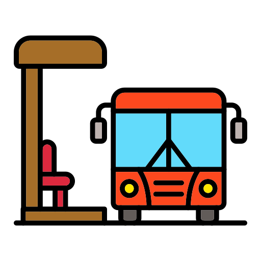 przystanek autobusowy Generic color lineal-color ikona