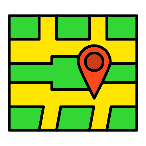 localisation sur la carte Generic color lineal-color Icône