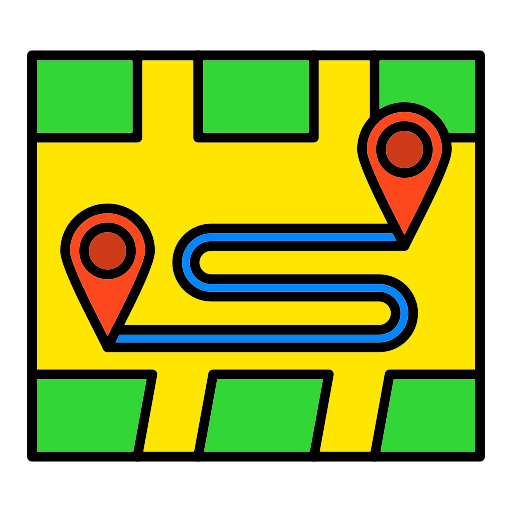 Route Generic color lineal-color icon