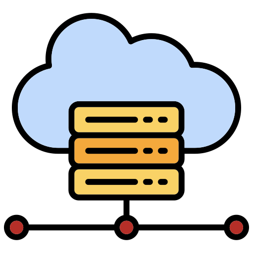 Облачный сервер Generic color lineal-color иконка