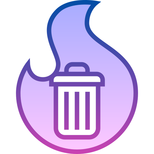 Incineration Detailed bright Gradient icon