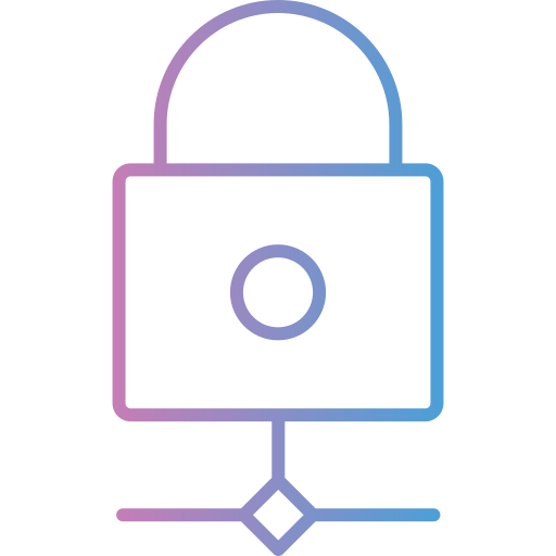 Padlock Generic gradient outline icon