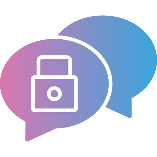 privater chat Generic gradient fill icon