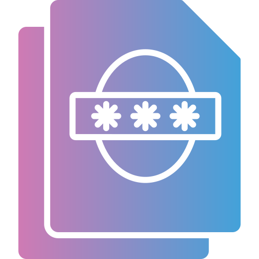 Secure data Generic gradient fill icon