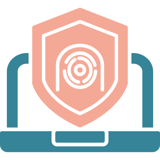 Secure computer Generic color fill icon