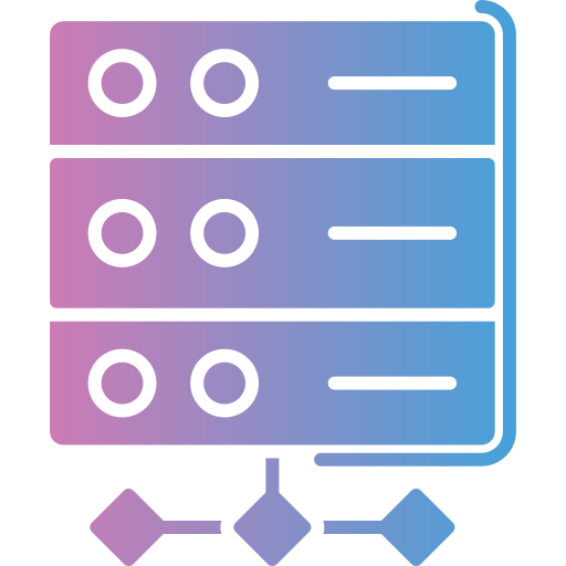 server Generic gradient fill icona