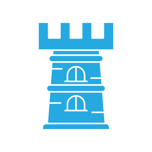 Башня Generic color fill иконка