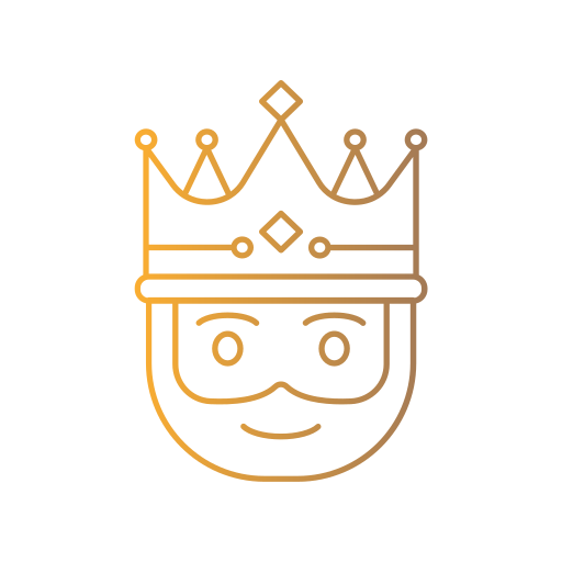 King Generic gradient outline icon