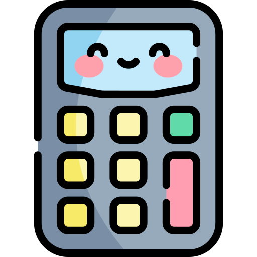 Калькулятор Kawaii Lineal color иконка