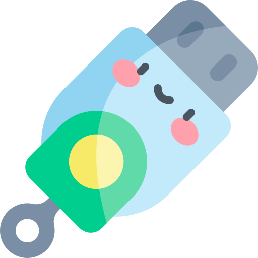 Pendrive Kawaii Flat icon