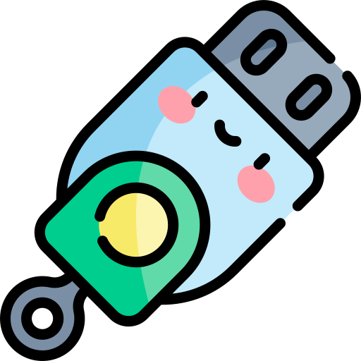 Pendrive Kawaii Lineal color icon