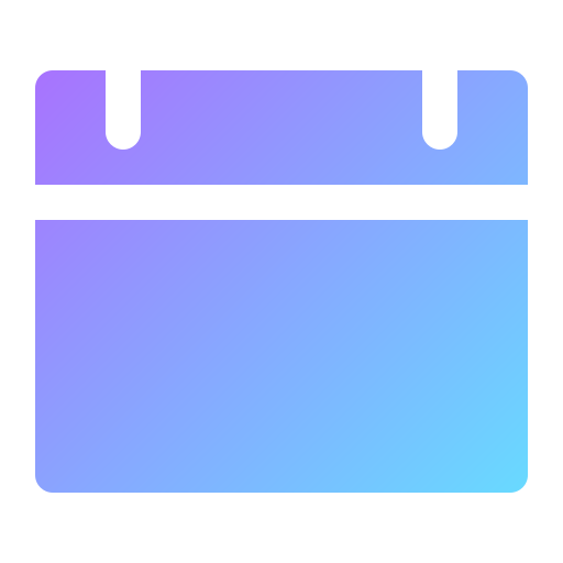 Calendar Generic gradient fill icon