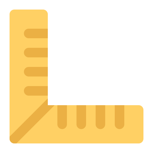 Ruler Generic color fill icon