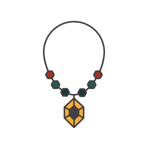 Necklace Generic color lineal-color icon
