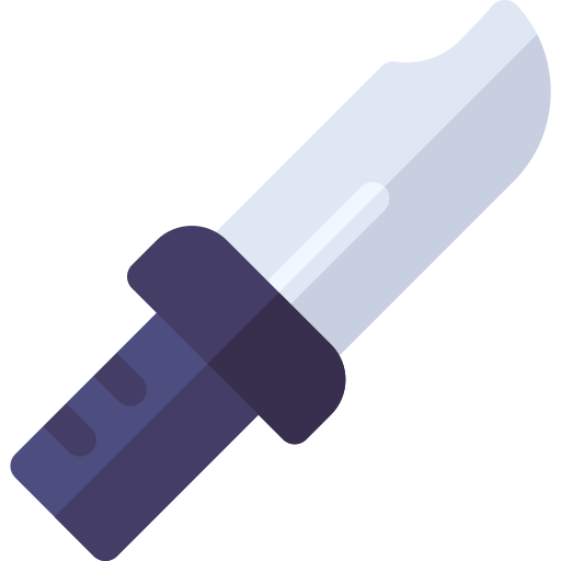 Knife Basic Rounded Flat icon