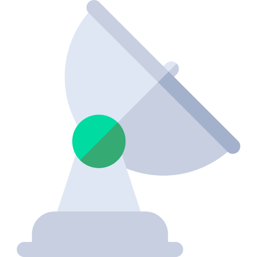 satellitenschüssel Basic Rounded Flat icon