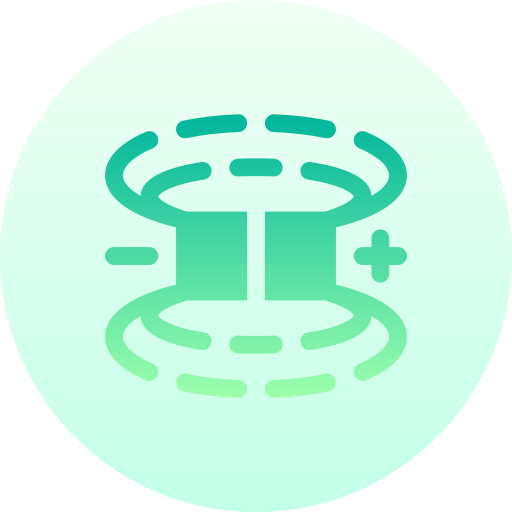 磁場 Basic Gradient Circular icon
