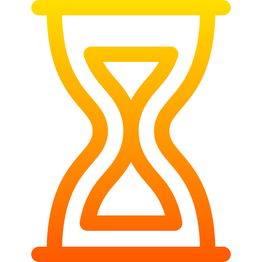 Hourglass Basic Gradient Lineal color icon