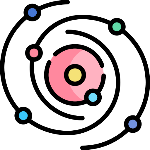 Галактика Kawaii Lineal color иконка