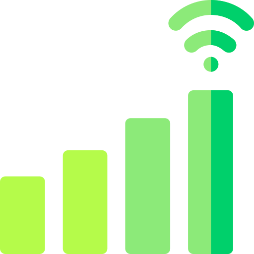 segnale wi-fi Basic Rounded Flat icona