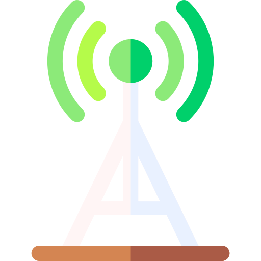 Signal tower Basic Rounded Flat icon