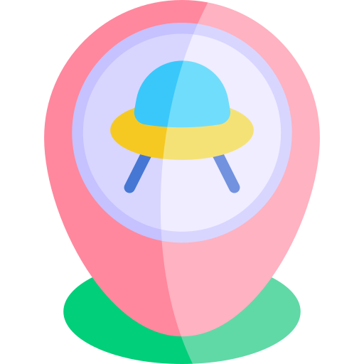 ufo Kawaii Flat icon