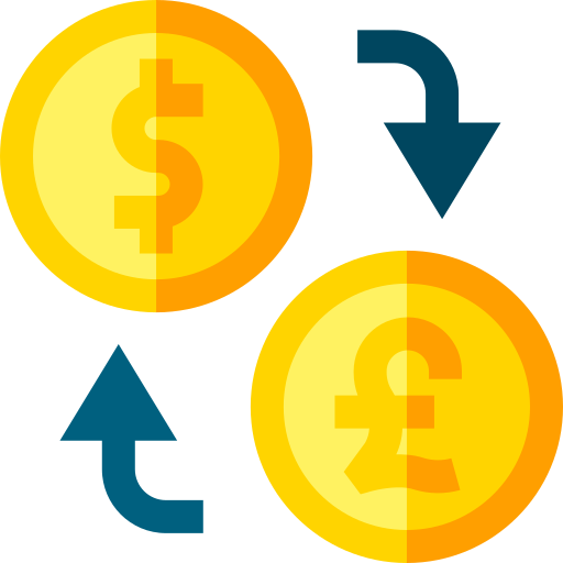 Currency Exchange Basic Straight Flat icon