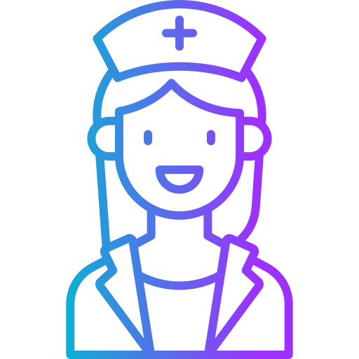 verpleegkundige Generic gradient outline icoon