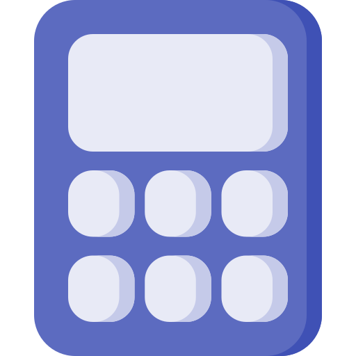 rekenmachine Generic color fill icoon