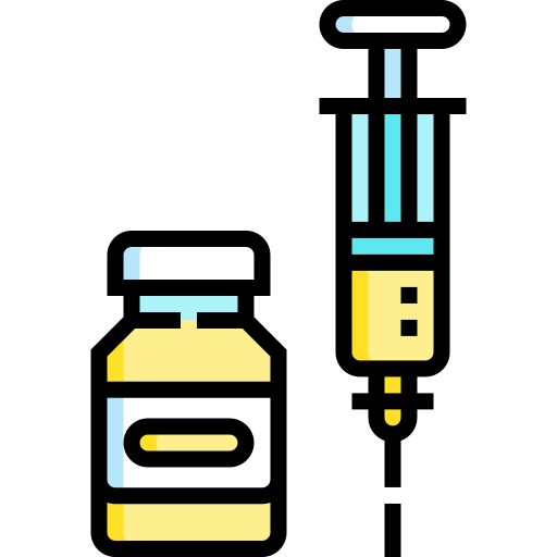 ワクチン Detailed Straight Lineal color icon