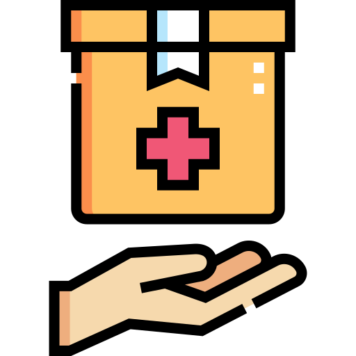 medicijn doos Detailed Straight Lineal color icoon