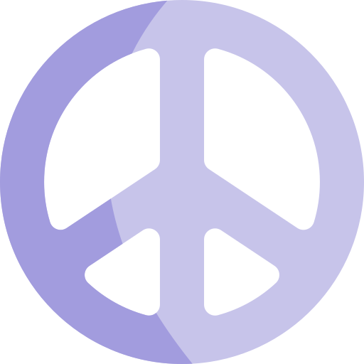 vrede Kawaii Flat icoon