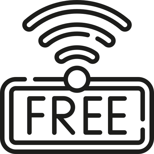 gratis wifi Kawaii Lineal icoon