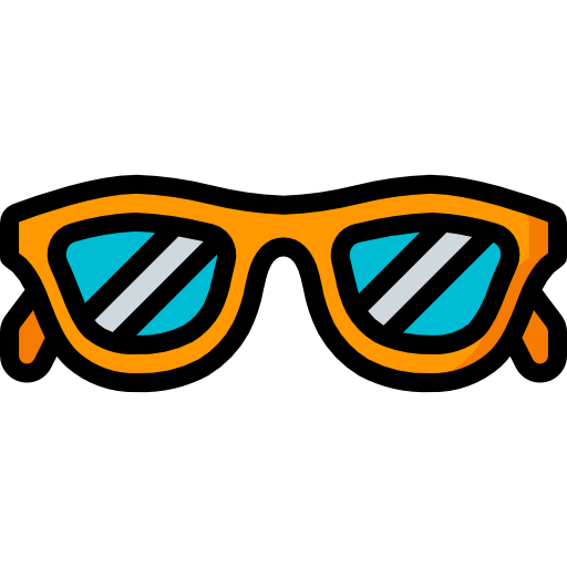 Sunglasses Basic Miscellany Lineal Color icon