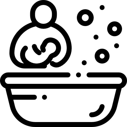 bañera Detailed Rounded Lineal icono
