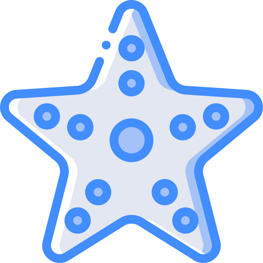 estrela do mar Basic Miscellany Blue Ícone