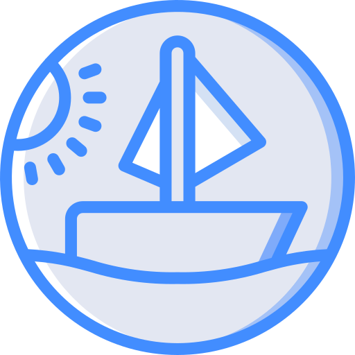 Sailboat Basic Miscellany Blue icon