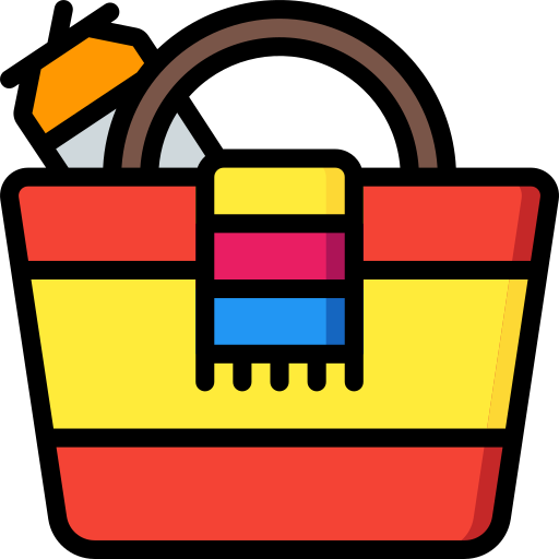 koszyk piknikowy Basic Miscellany Lineal Color ikona