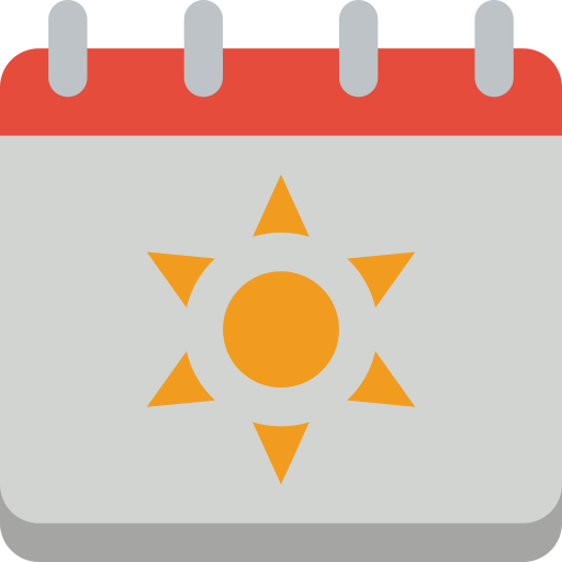 calendario Basic Miscellany Flat icona