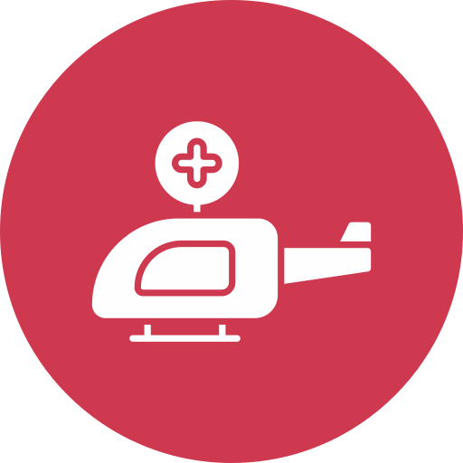 Air Ambulance Generic color fill icon