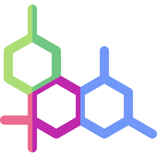 molekulare struktur Basic Rounded Flat icon