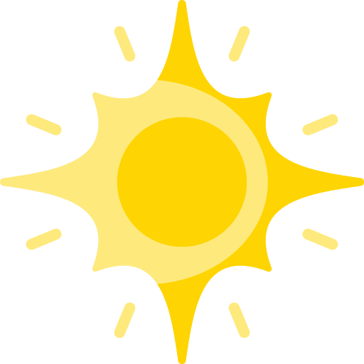 zonlicht Special Flat icoon