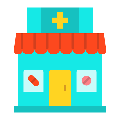 Аптека Generic color fill иконка