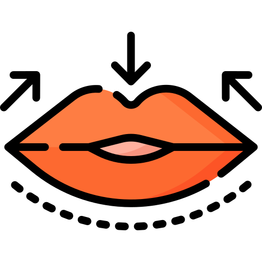 Lip augmentation Special Lineal color icon