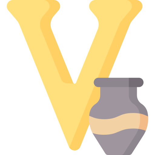 Letter V Special Flat icon