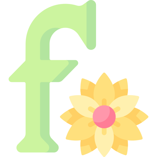 Letter f Special Flat icon