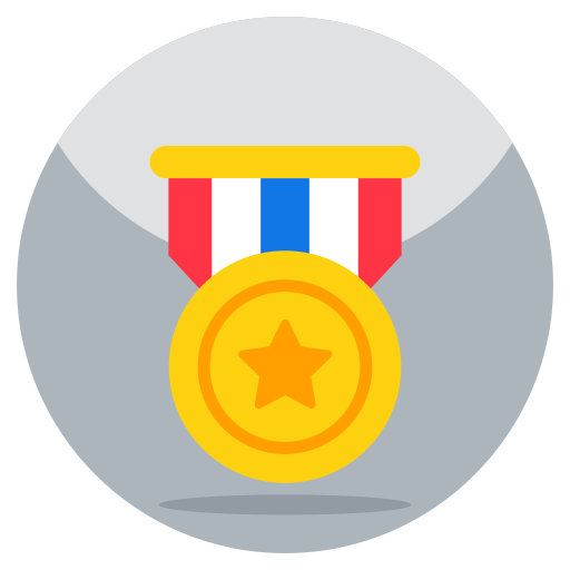 Star Medal Generic color fill icon